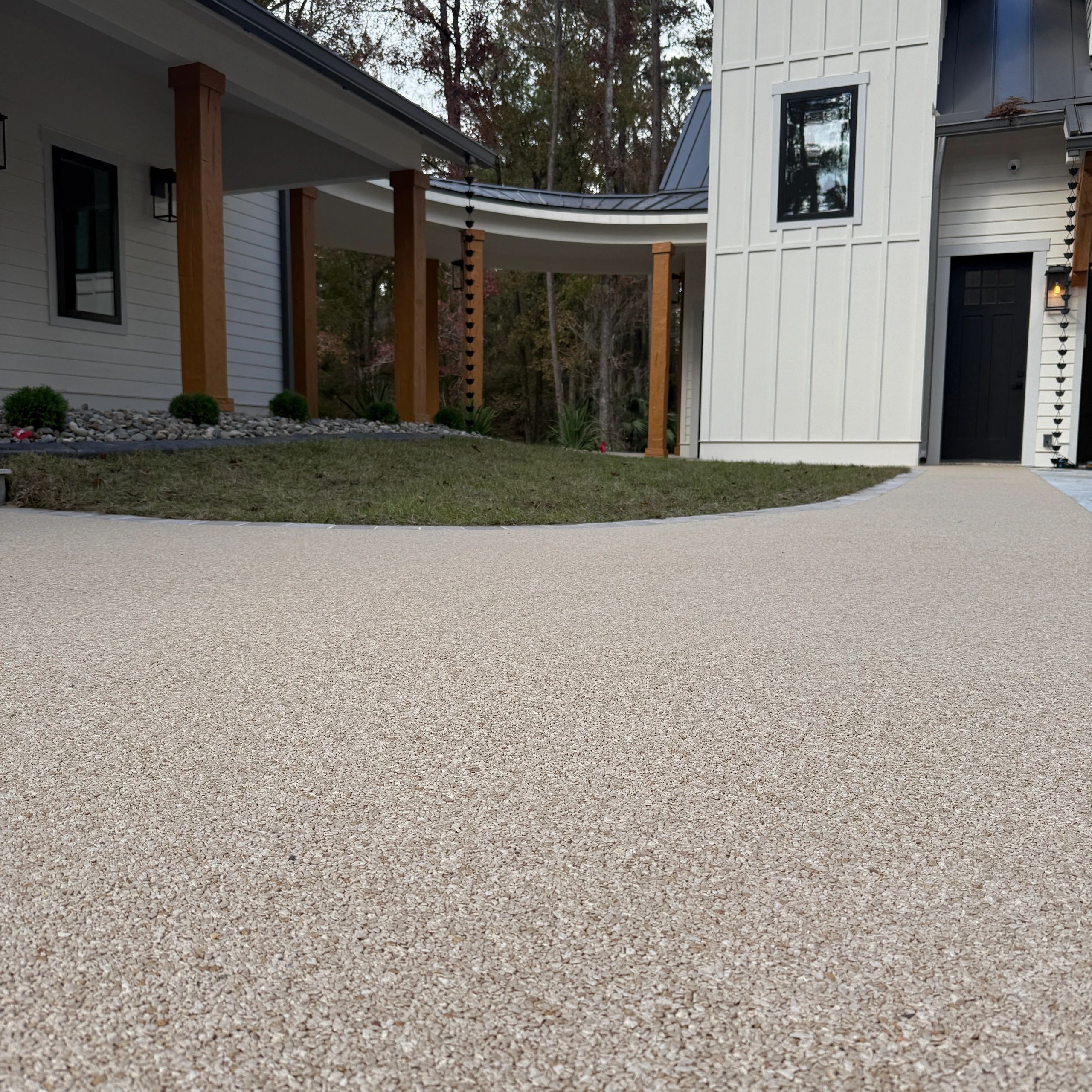 Hardscape driveway landscaping