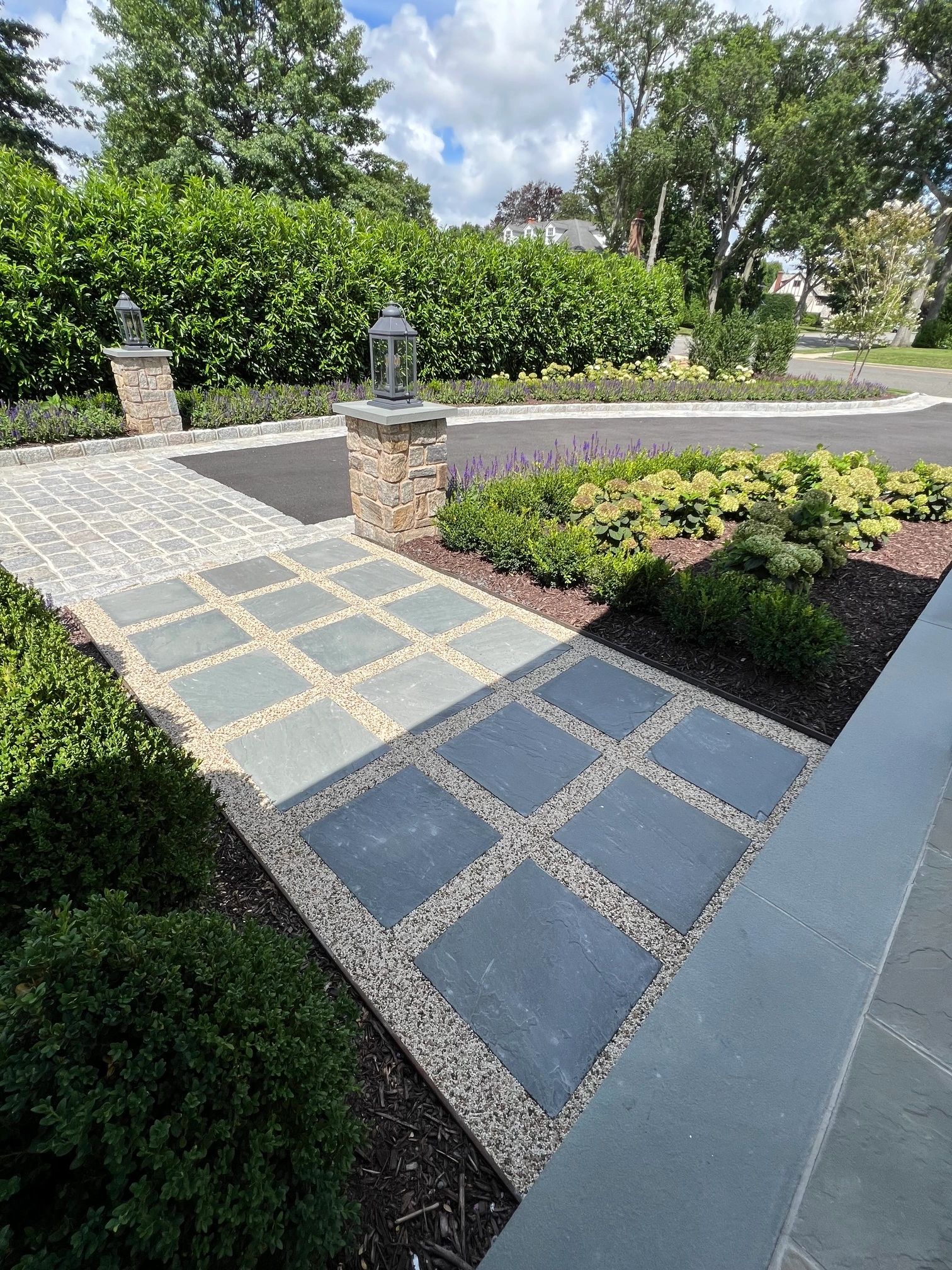 Hardscape garden entry