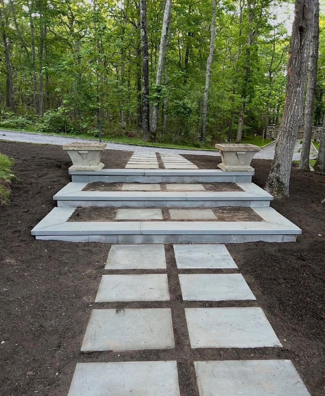 Formal garden pathway
