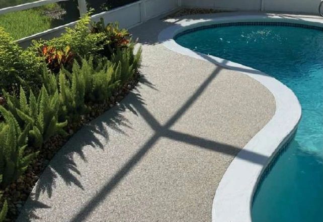Resin pool surround aerial