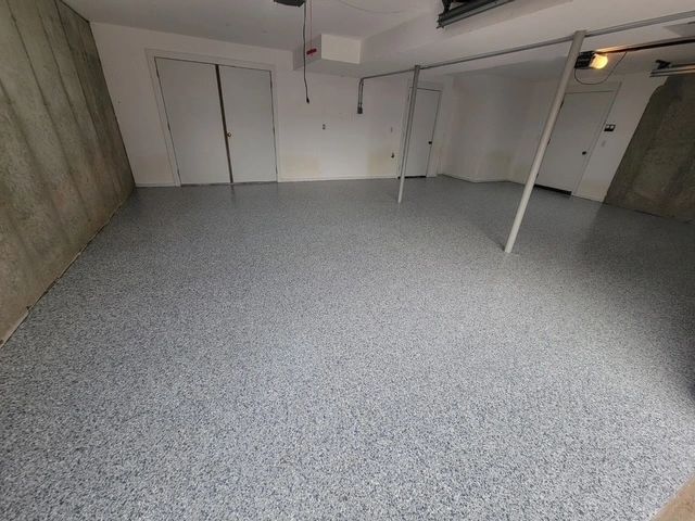 Epoxy floor interior space